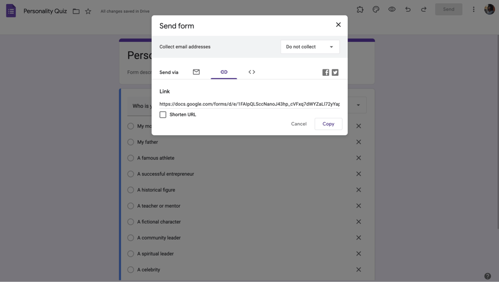 Kişilik testinizi paylaşın
