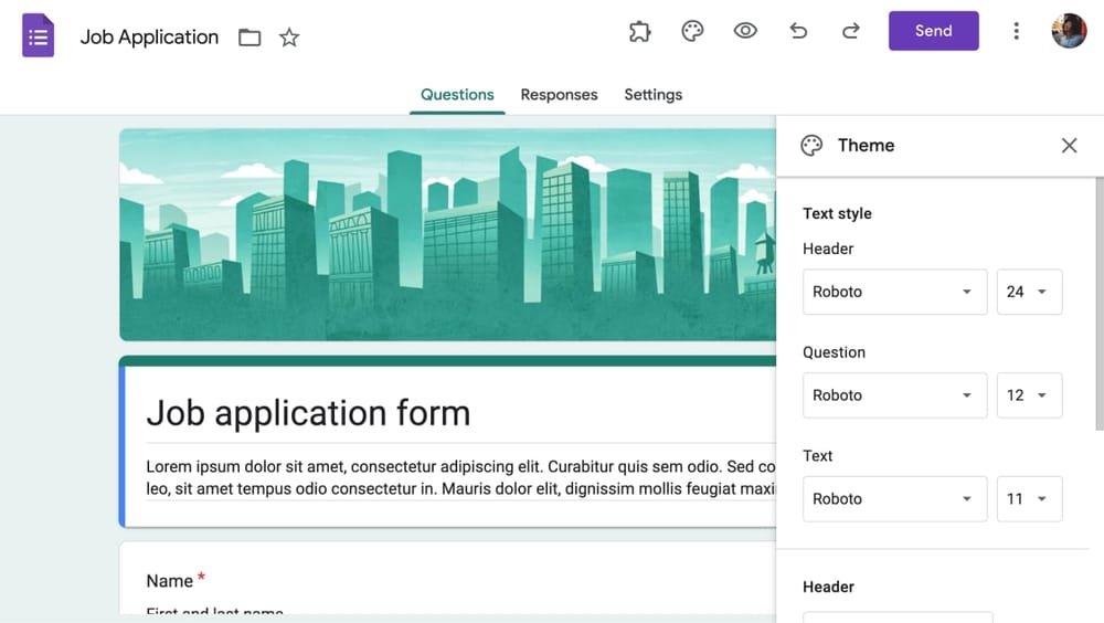 Change the font of your form