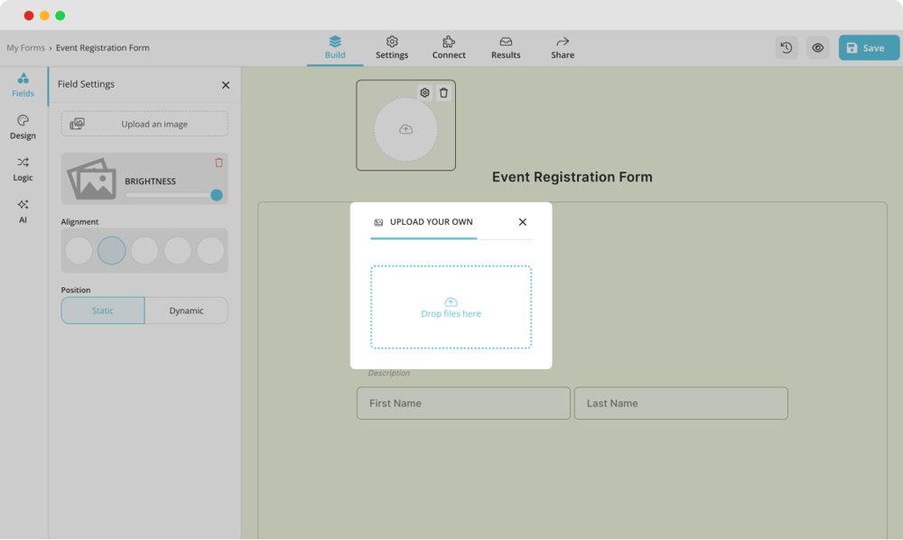Görsel veya kendi logonuzu ekleyin