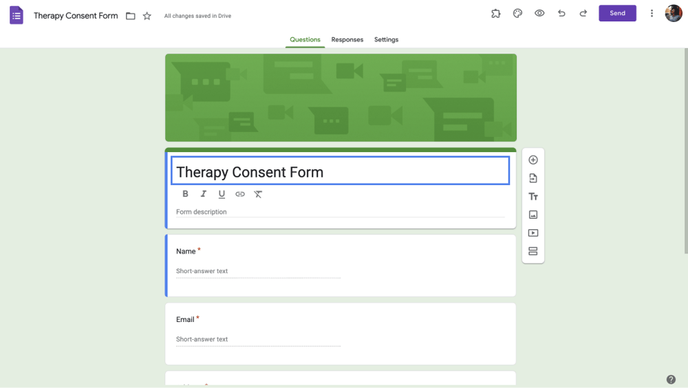 Formunuza başlık verin