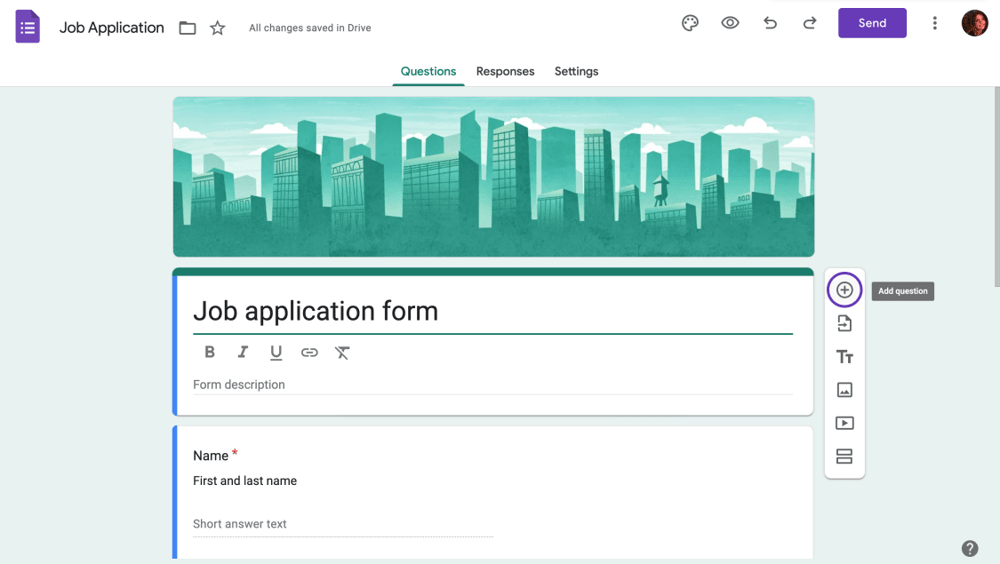 Fügen Sie Ihre eigenen Fragen hinzu