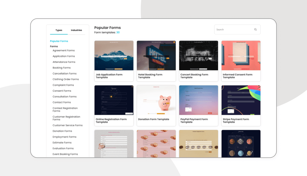Wählen Sie eine Vorlage