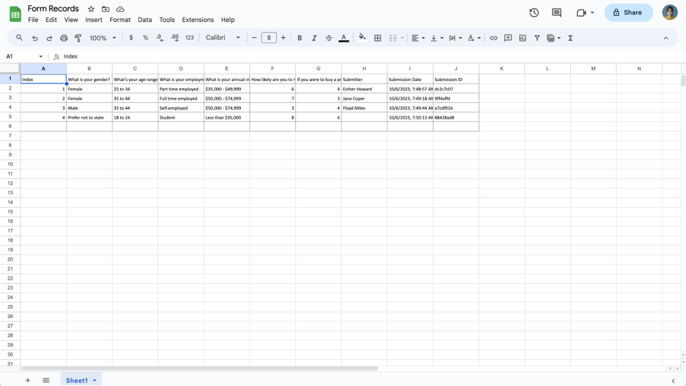 Get the file exported