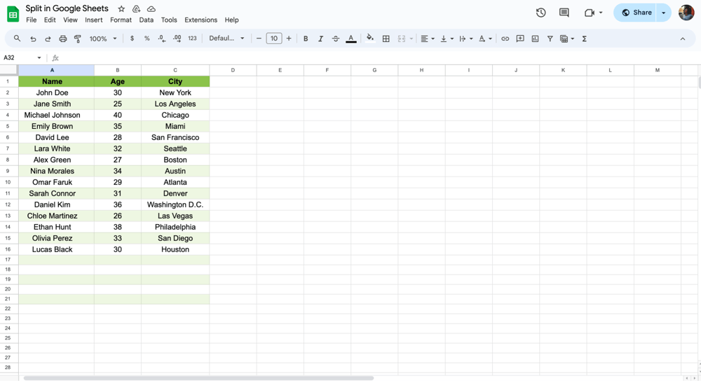 Personnalisez les colonnes