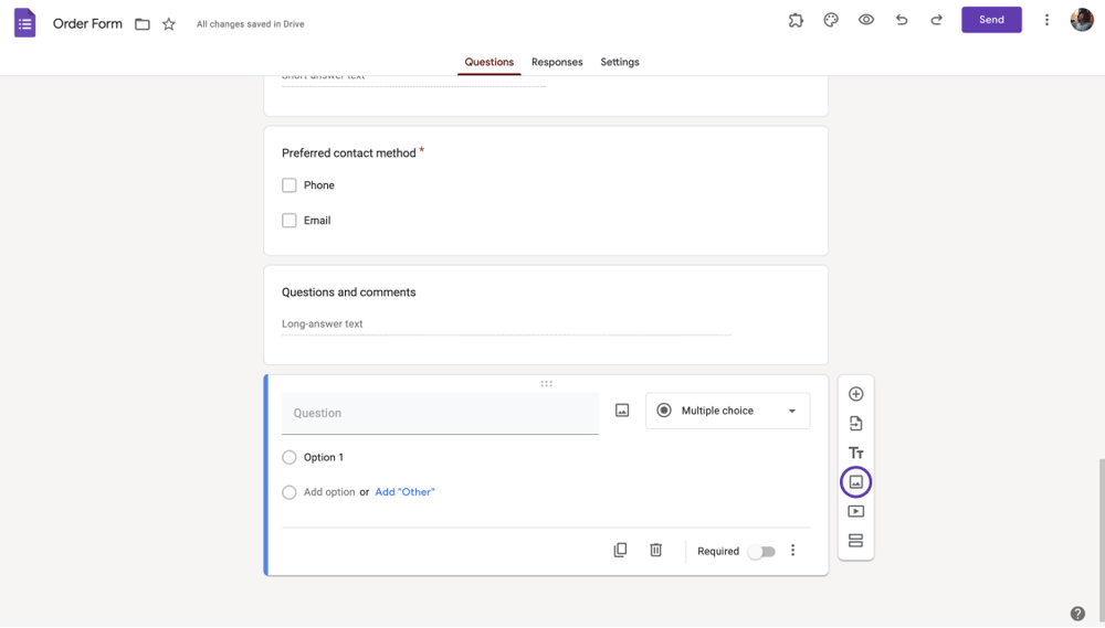 Add your QR code as an image