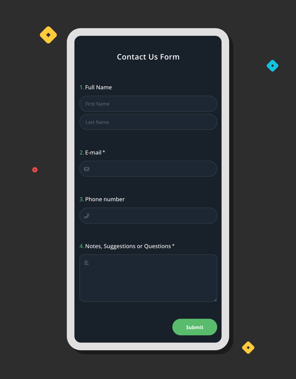Make forms for mobile - or make them on mobile
