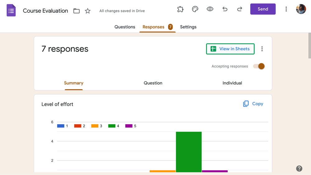 Vincula tu formulario a Google Sheets