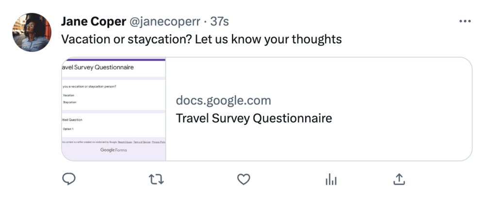 Share your poll and wait for the results