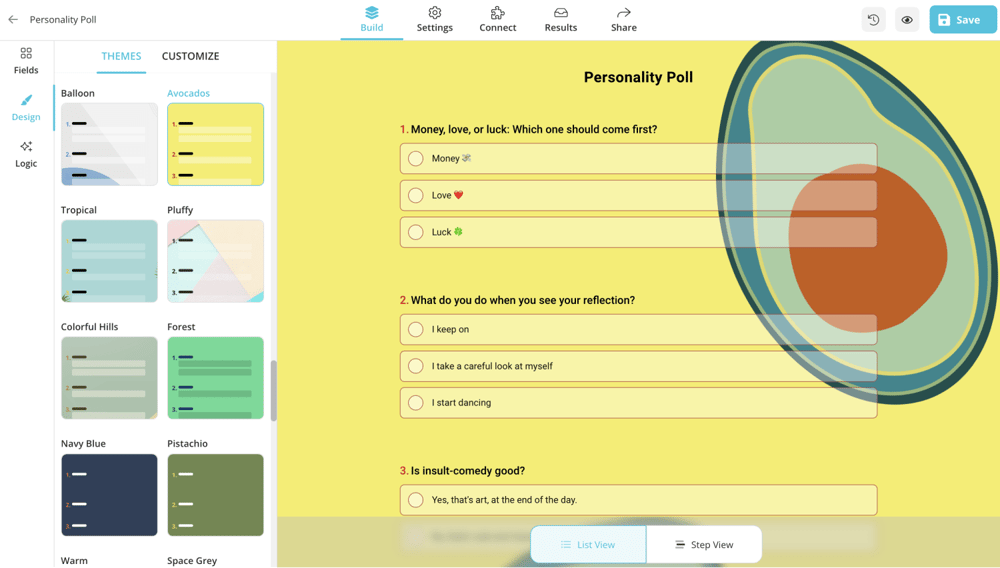 Customize how your poll looks
