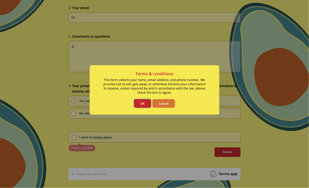 Inform people and ask for their consent