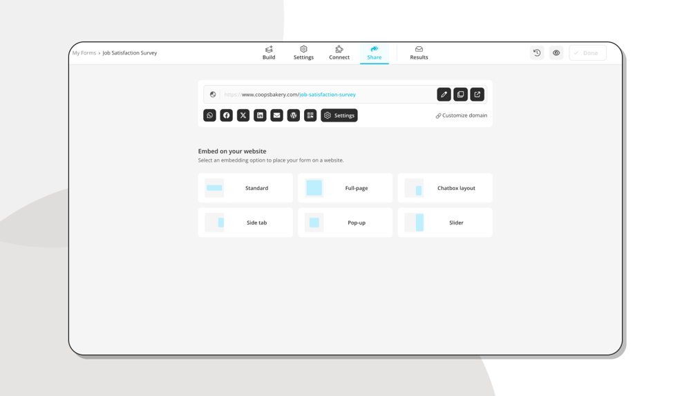 Compartilhar sua pesquisa