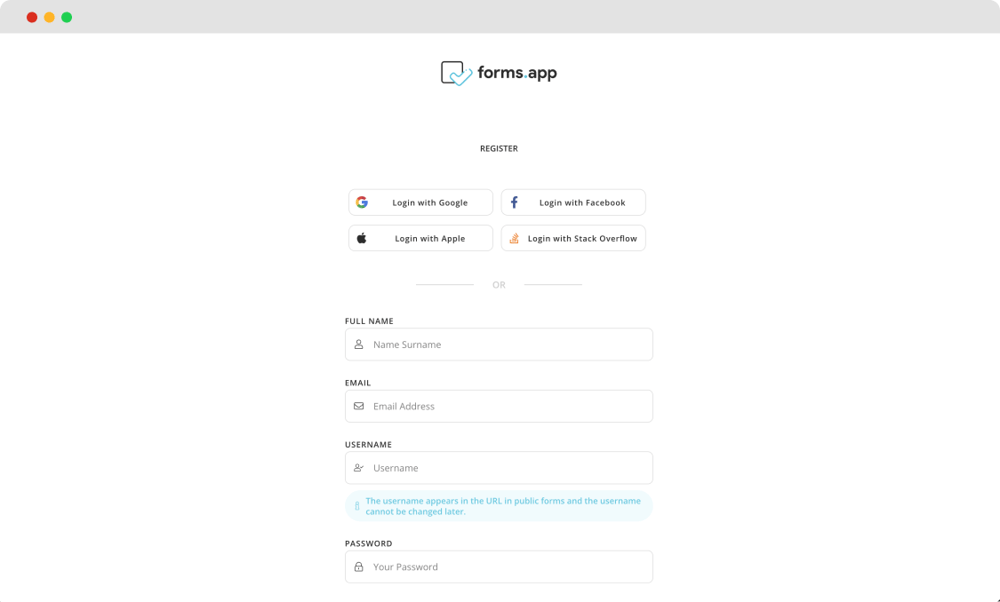 Log into your account