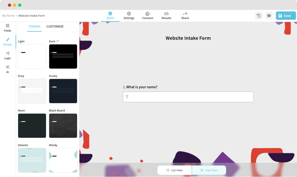 Customizing the design