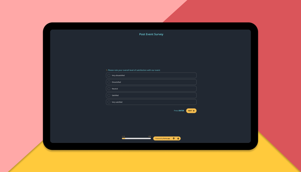 A lead generation survey example