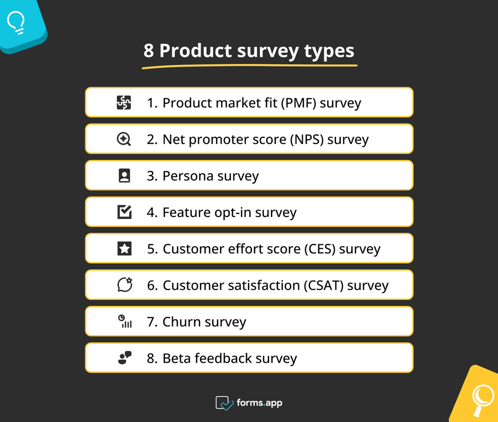 Ürün anketi türleri