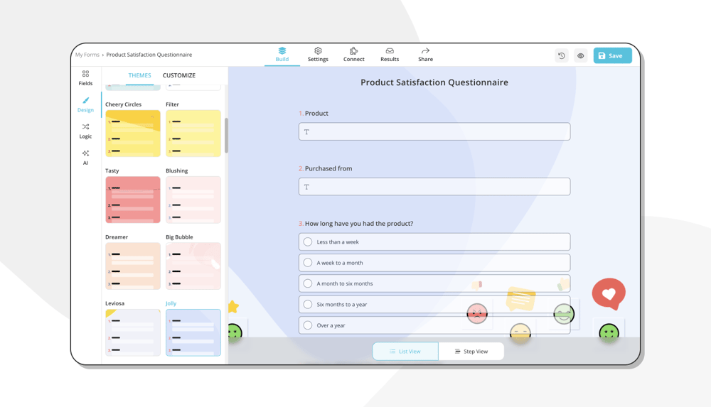 Anketinizin tasarımını değiştirin