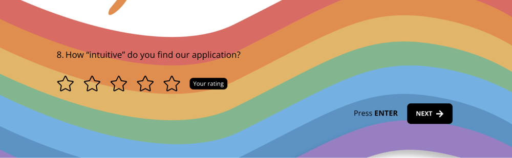 A Star rating question sample