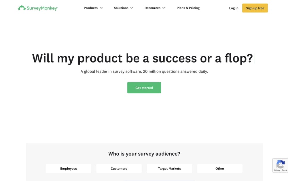 #3 Quizlet alternative - SurveyMonkey