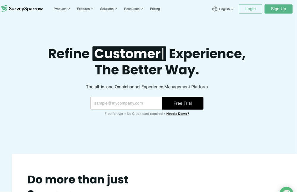 #2 Alternative à SurveyMonkey - SurveySparrow