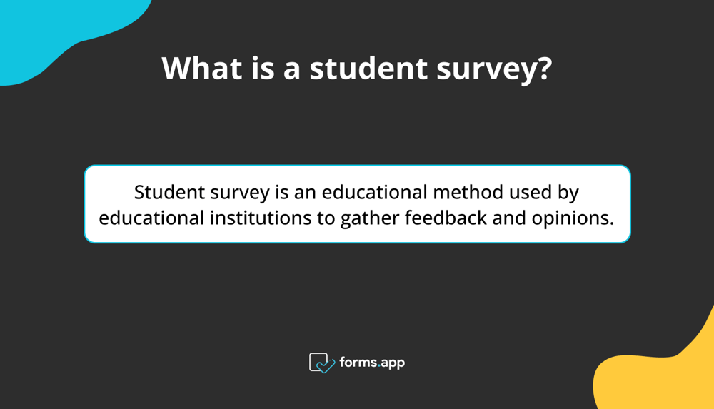 The definition of student survey