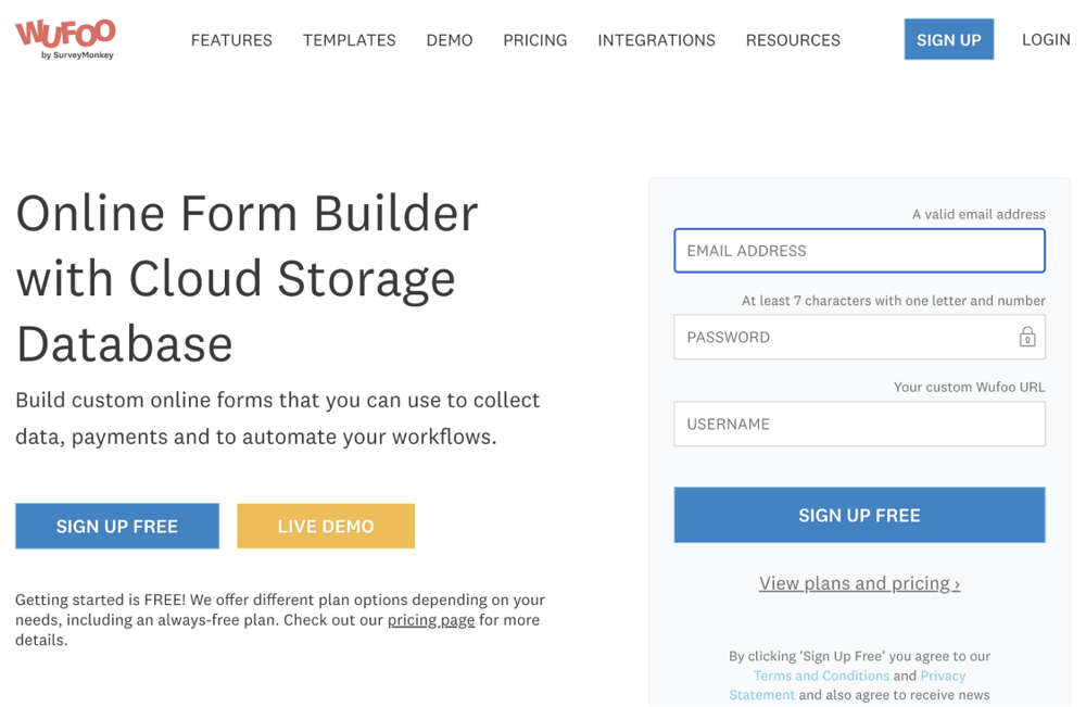 #10 Quizlet alternative - Wufoo