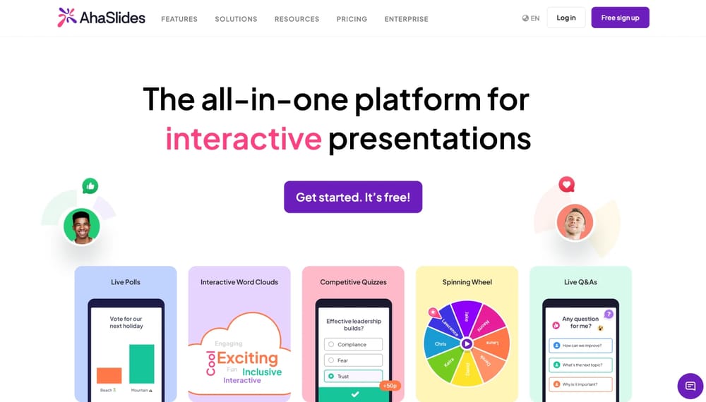 #13 Quizlet alternative - AhaSlides