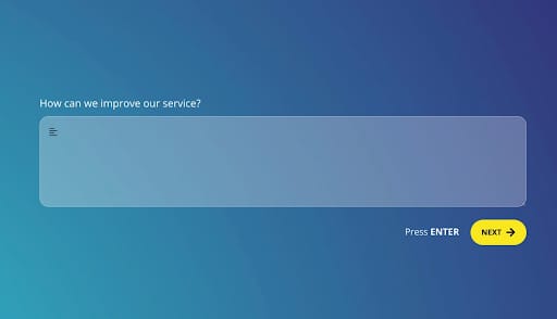 Open-ended question example