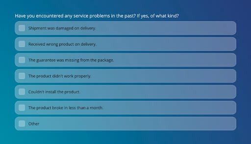 Close-ended question example