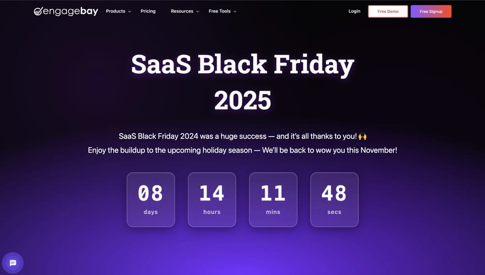 Discount page of EngageBay