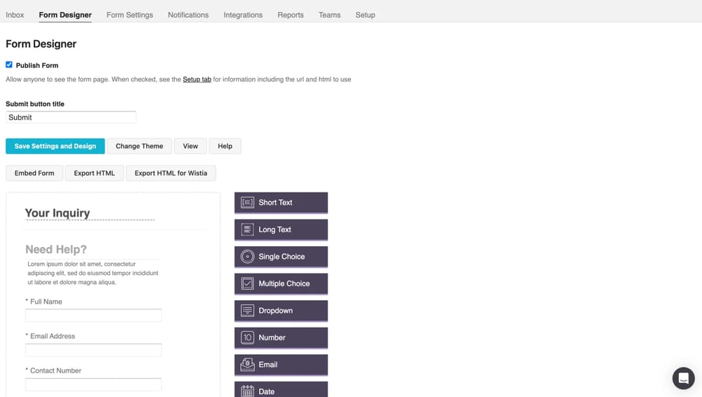 Workspace of FormKeep