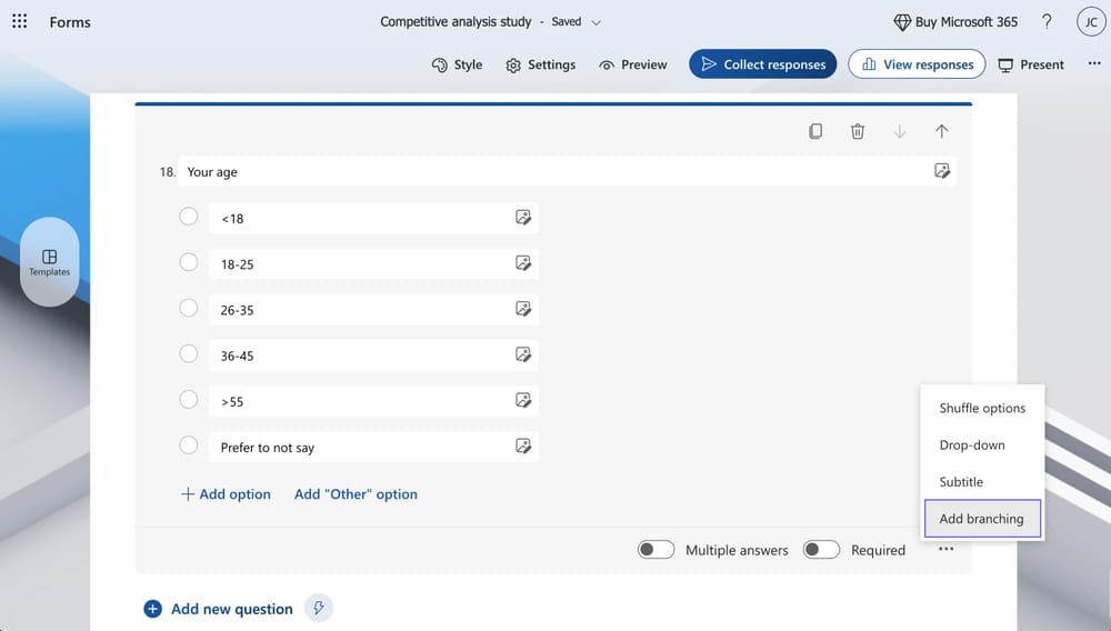 Click question details
