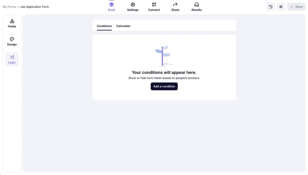 How to the Logic tab
