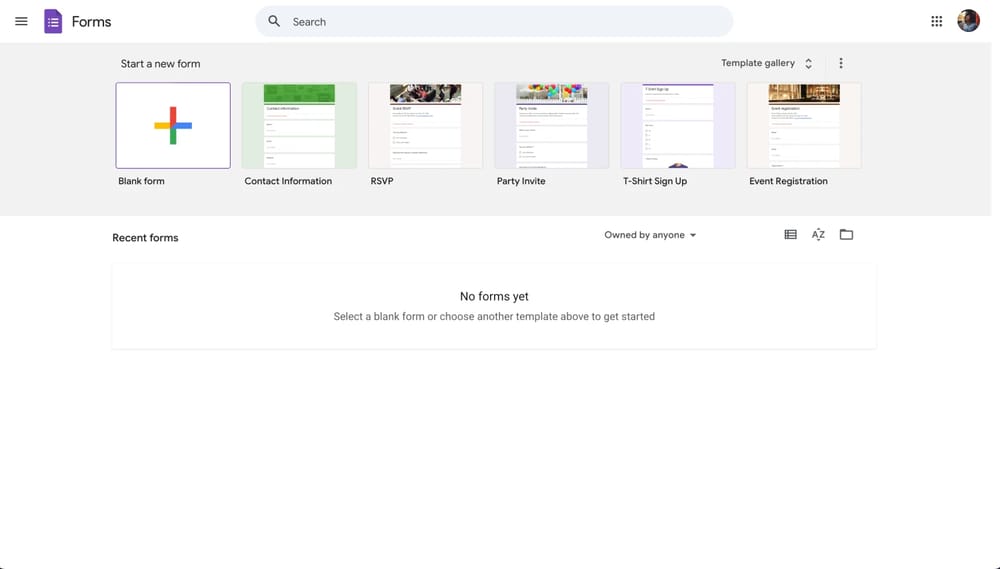 Painel do Google Forms