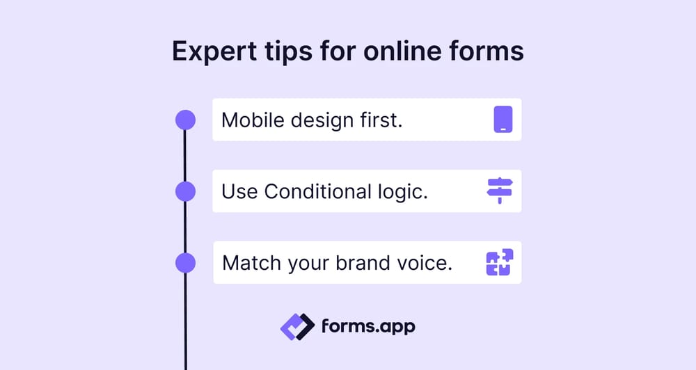 Pro tips for online forms