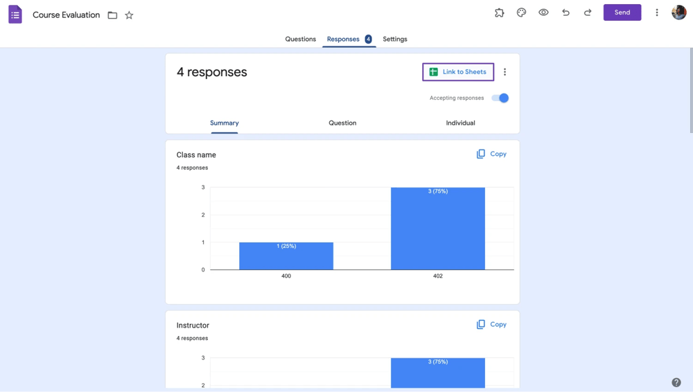 Google formunuzu Google Sheets'e bağlayın