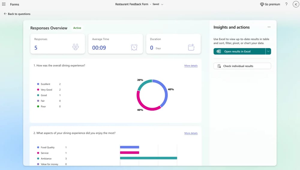 Check your form responses