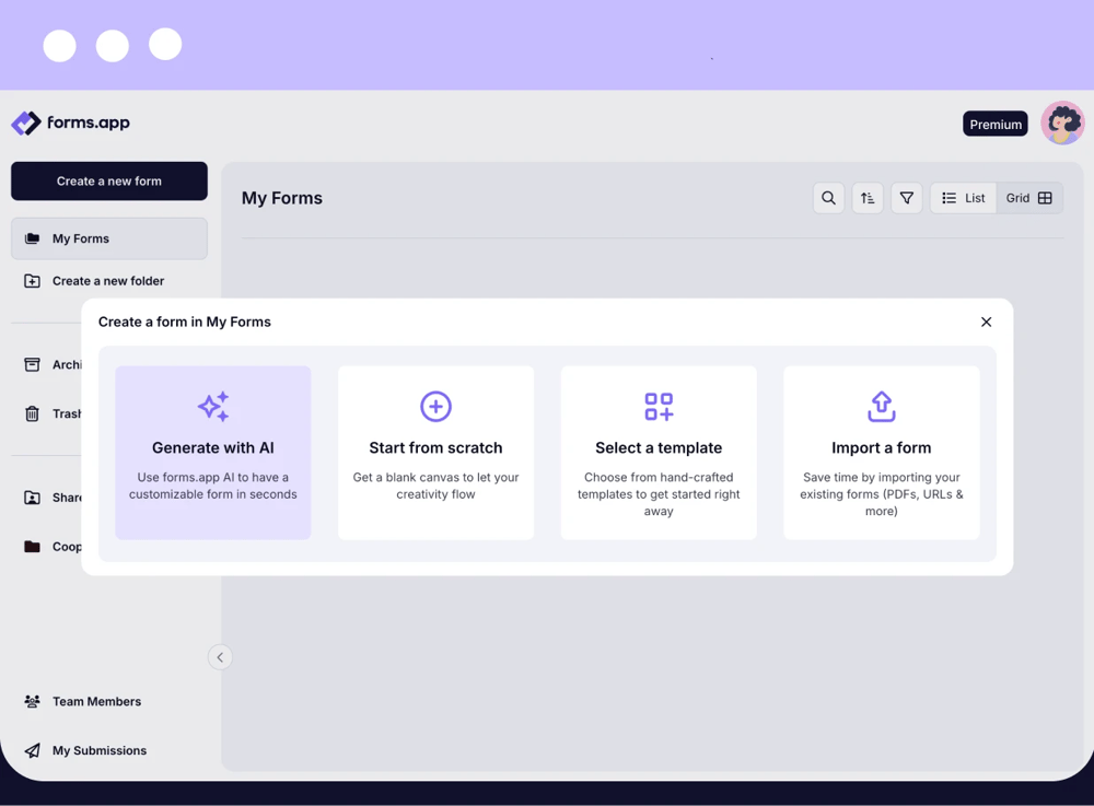 Choose a way to start