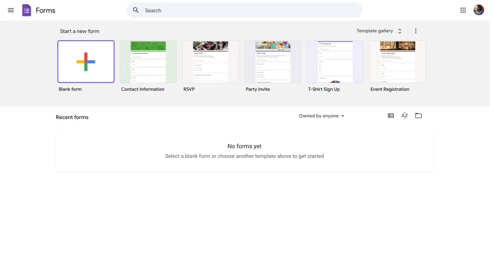 Google Forms Dashboard