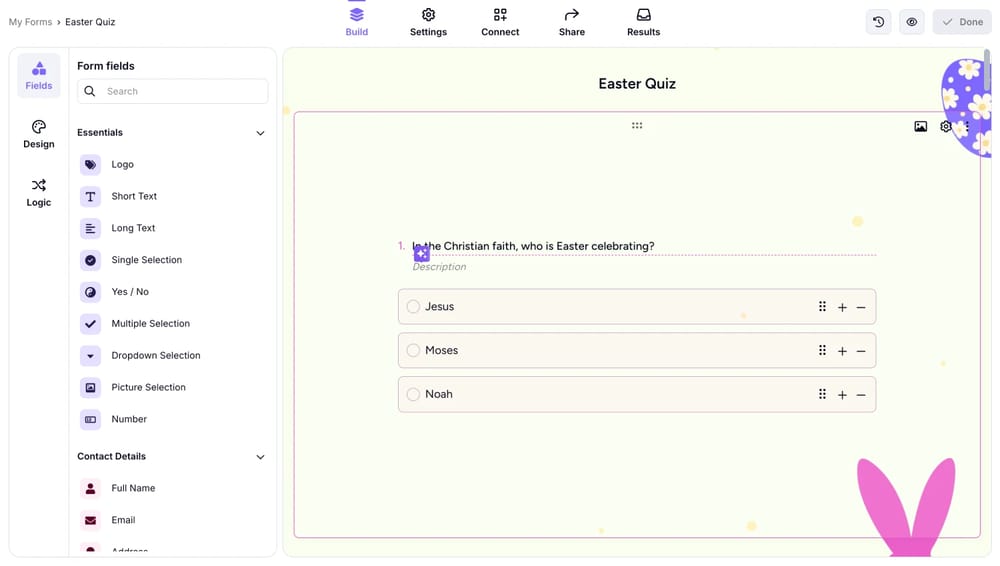 Add your Easter trivia questions