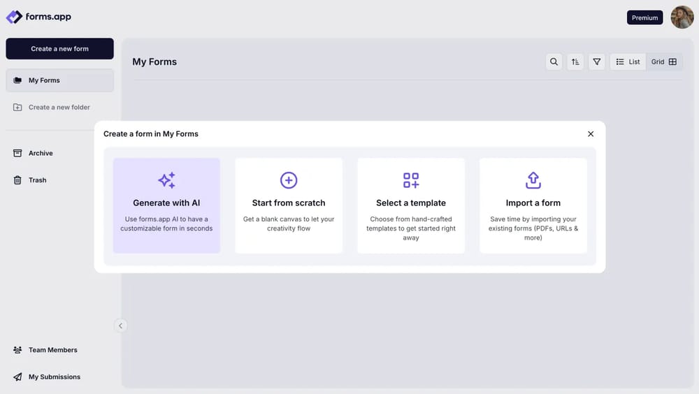 Choose a way to start