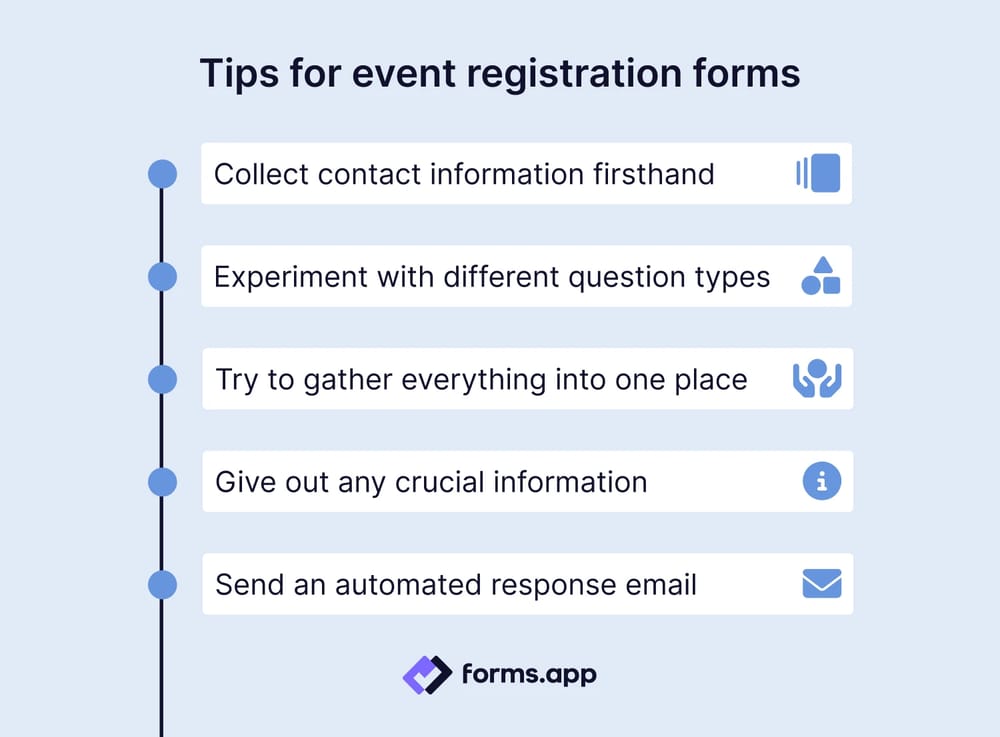 Expert tips for event registration forms