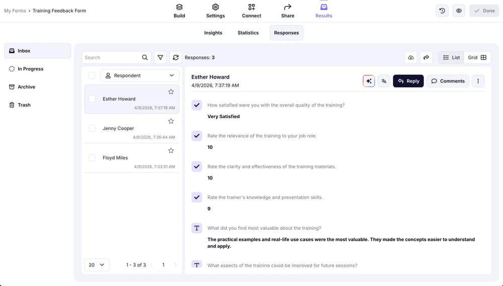 Sonuçlarınızı analiz edin