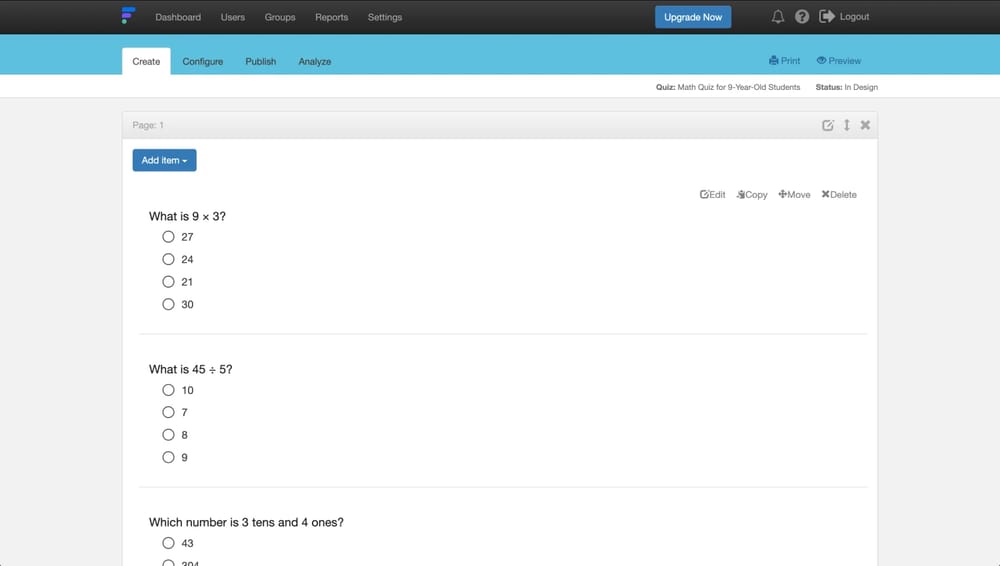 Workspace of FlexiQuiz