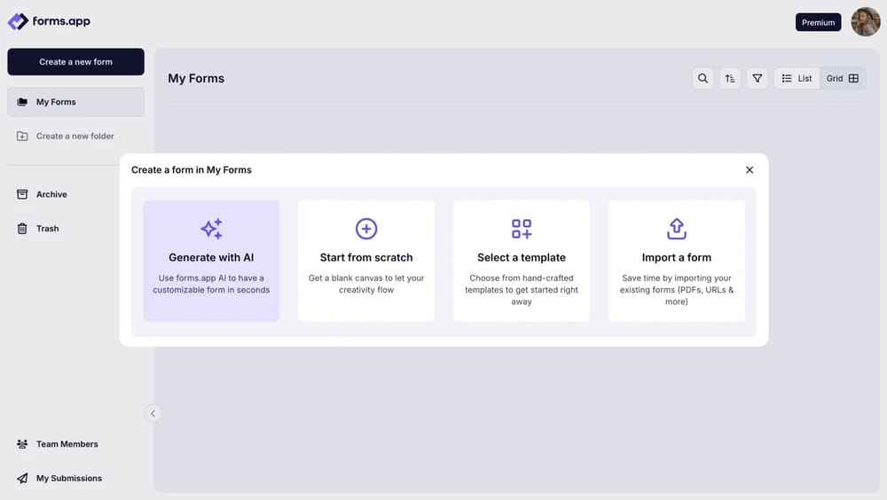 Choose a way to start