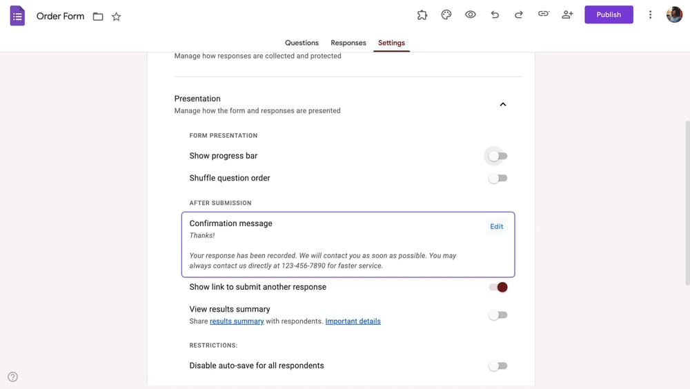 Onay mesajını açın