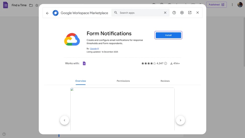 Form Bildirimleri eklentisi sayfası