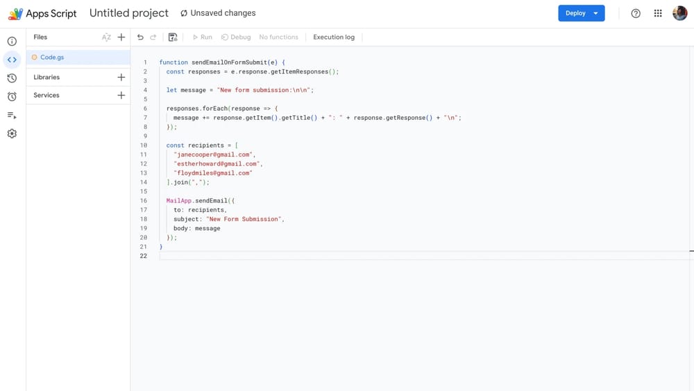 Google Form yanıtları için e-posta bildirim betiği ekleme