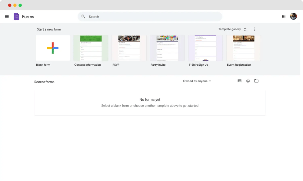 Start creating your form