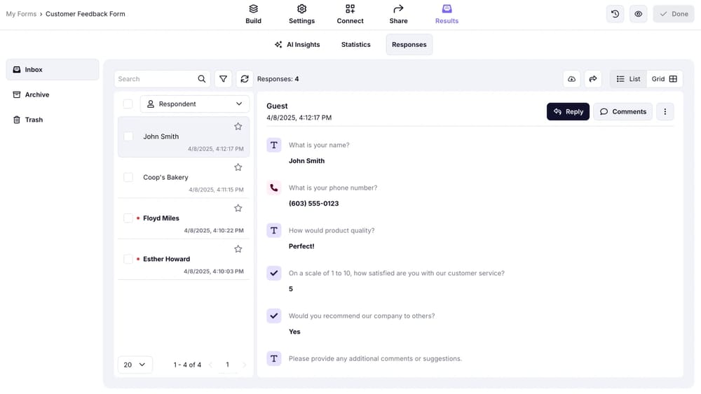Check your responses