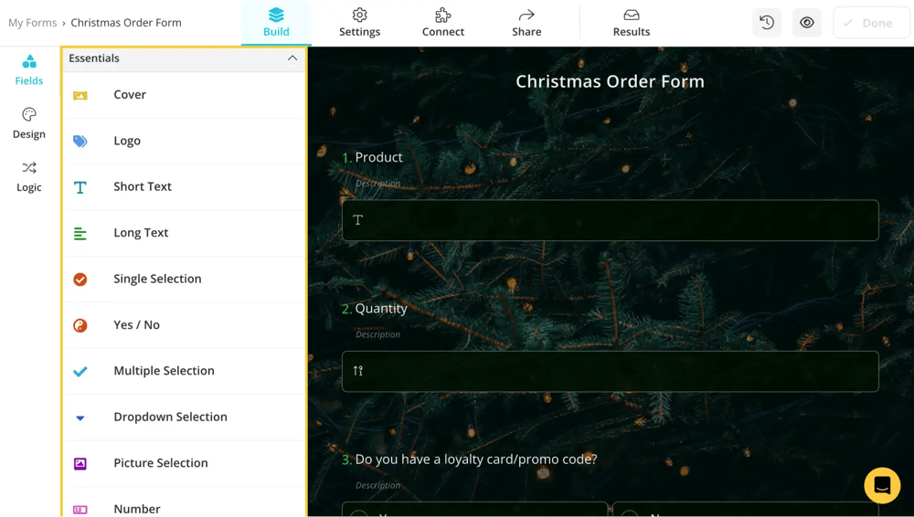 Check the other essential fields